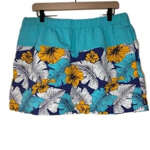 Patagonia Floral Print Skirt Women’s XL -Bold Tropical Print | Easy on skirt EUC